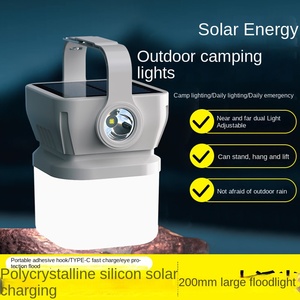 Lampe de camping <span class=keywords><strong>solaire</strong></span> LED rechargeable portable avec éclairage domestique à longue endurance pour <span class=keywords><strong>tente</strong></span> et utilisation d'urgence en plein air - Product Image 3