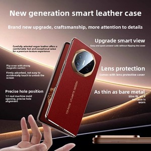 Coque de téléphone Huawei MateX6, nouvelle coque magnétique à rabat avec électroplaqué, fonction veille intelligente, protection intégrale. - Product Image 2