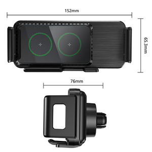KC <span class=keywords><strong>15W</strong></span>-una clave de 90 grados de rotación <span class=keywords><strong>Samsung</strong></span> Z Flip 3 bobina doble de inalámbrico cargador de coche para <span class=keywords><strong>Samsung</strong></span> plegado Z iPhone 12/13 Pro Max - Product Image 6