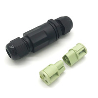 Connecteur étanche IP68, 2 broches mâle-femelle, prise aviation, câble pour lampe LED extérieure, connecteur étanche
