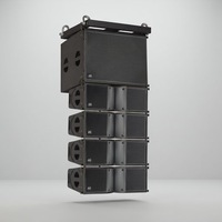Haut-parleur professionnel en bois à coque métallique pour scène extérieure, Pro Audio LA210A, enceinte passive à matrice linéaire avec SUB BASS