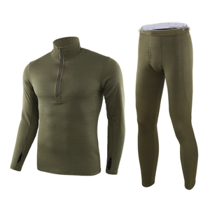 HBU815 Sous-vêtements thermiques sportifs en polaire à carreaux, nouvelle conception, vente en gros, pour hommes, tactiques, hiver - Product Image 2