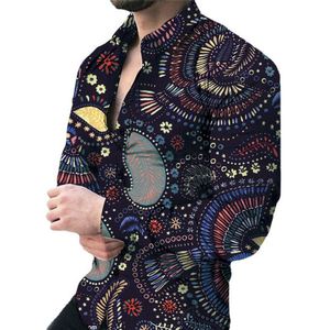 New <strong>Fashion</strong> <strong>Men's</strong> Shirt Digital Clear Print High Quality Long Sleeve Shirts 2023 Spring Male Casual <strong>Clothing</strong> Plus Size - Product Image 1