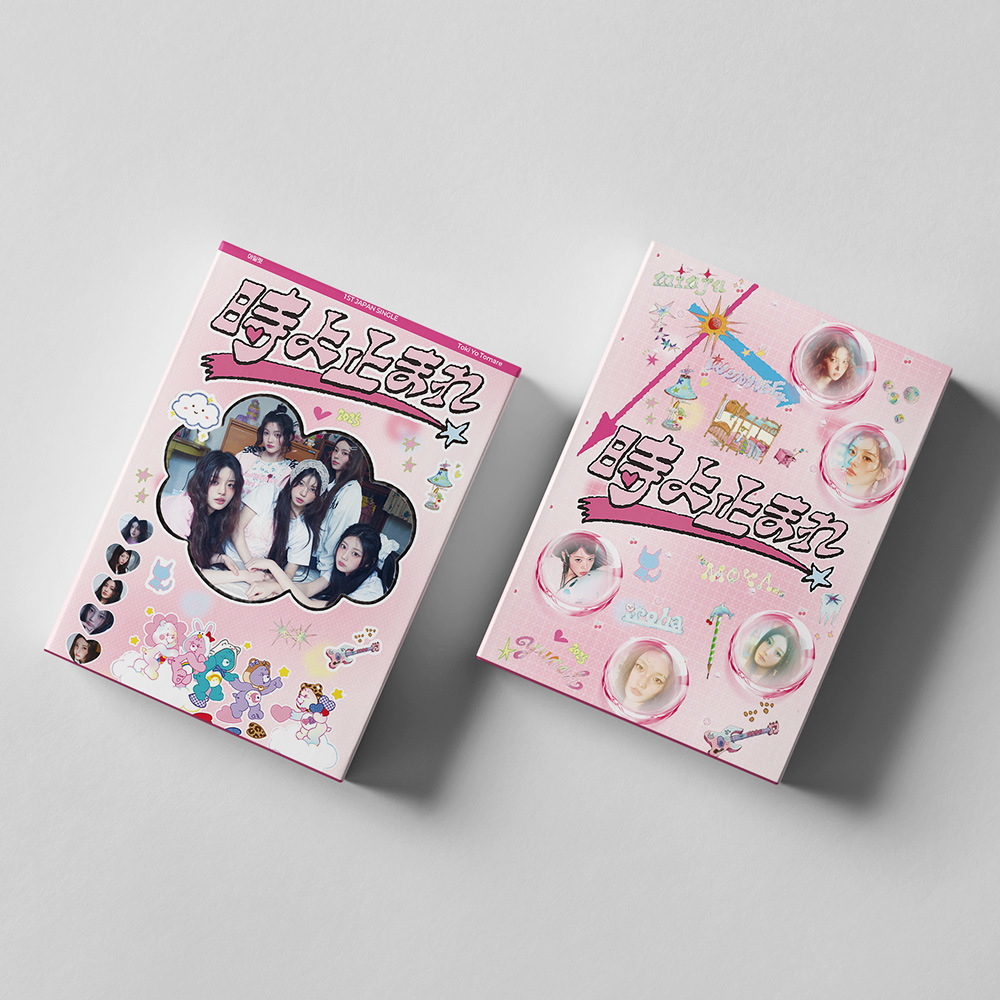 55Pcs/Set Kpop ILLIT JAPAN SINGLE Fashion Lomo Cards Wonhee Moka