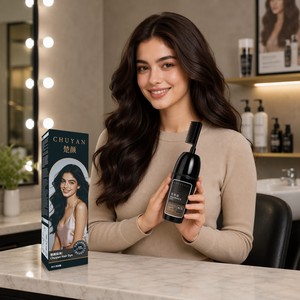 Tinte de Cabello en Crema OEM Personalizado 100ml Negro Natural con Fragancia Color Permanente Calidad de Salón Venta al Por Mayor - Product Image 5
