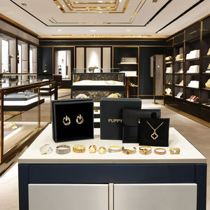 Usine directe luxe trois-en-un <span class=keywords><strong>stockage</strong></span> boîte à bijoux lumière couvercle ciel terre conception pour collier anneau Durable papier cuir - Product Image 3