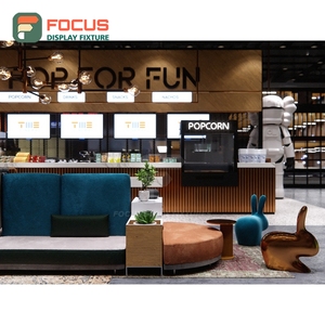 ตู้โชว์กาแฟความจุสูง ตู้ไม้หน้ากระจก ตู้วางมุม ตู้โชว์ร้านค้าขายกาแฟ - Product Image 1