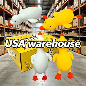 Entrepôt USA – Jouet Squishy Canard Géant Jaune et Blanc Réaliste 36*16.5cm – Balle Sensorielle Anti-Stress Grande Taille - Product Image 3