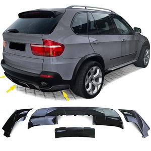Per 2007-2010 <span class=keywords><strong>BMW</strong></span> <span class=keywords><strong>X5</strong></span> E70 <span class=keywords><strong>M</strong></span> Performance anteriore Splitter diffusore posteriore nero lucido - Product Image 3