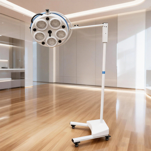 ไฟตรวจผ่าตัดเคลื่อนที่ ไฟ LED สำหรับการวินิจฉัยทางการแพทย์ ปรับความเข้มแสงได้ อุปกรณ์ให้แสงสว่างสำหรับการตรวจในโรงพยาบาล - Product Image 2