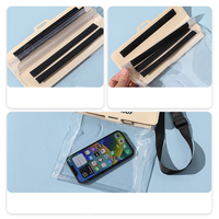 Sac de téléphone étanche en PVC tendance, écran tactile, IPX8, grande capacité 2,5 L, pour natation, rafting, sac bandoulière, activités aquatiques en extérieur