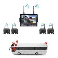 SONIX9337 Système à 4 caméras pour camions Filtre à C38IR-CUT Aucune interférence Carte SD Enregistrement vidéo Aide à l'inversion de la voiture de camion à 360 degrés