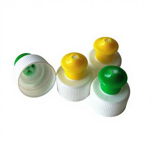 Tapones de Botella de Agua de Plástico de 24 mm y <span class=keywords><strong>28</strong></span> mm, Tipo Push-Pull - Product Image 1