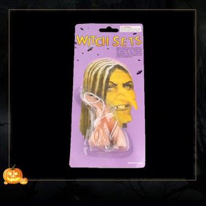 Adornos de goma con forma de nariz de bruja, decoración animada para fiestas de Halloween, decoración para niños y adultos - Product Image 6