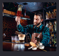 Kit Perokok Koktail WEIBU dengan Torch Bourbon Whiskey Smoker Infuser Kit Perokok Minuman Kuno