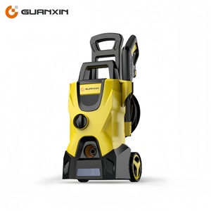 Nettoyeur de voiture électrique GX-CEU1201, pistolet à eau haute pression en plastique jaune avec tuyau et ensemble de buses - Product Image 3