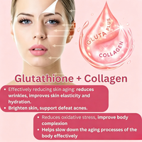 Gummies au collagène et glutathion saveur fraise, formule anti-âge éclaircissante pour la peau, naturelle, extra forte, complément alimentaire pour adultes