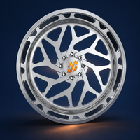 Rines SRD Personalizados de Perfil Cóncavo Profundo H 6x135 6x139.7 8x170 de 22, 24 y 26 Pulgadas para Chevy Silverado, GMC Sierra, Tundra, Ram 1500