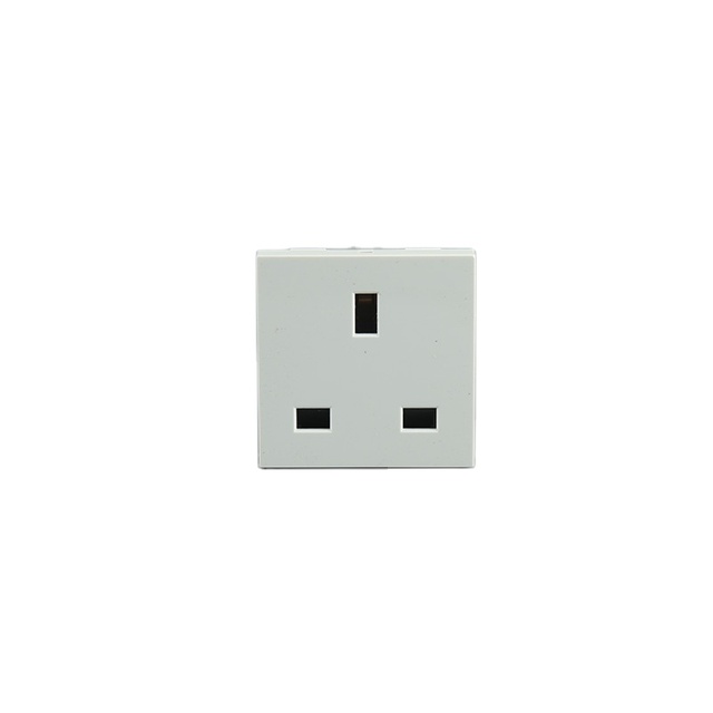 WNZJ 16A 250V XZ-US1 British Standard Wall Socket 3 Outlets Dust-proof IP65 CE Grey Copper-Plated Core USB A/C Ports Commercial