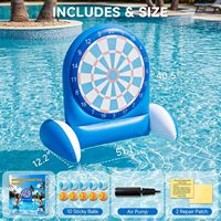 Cible de fléchettes gonflable étanche avec base remplissable, jeu aquatique extérieur pour enfants, jouet de jeu avec balles collantes