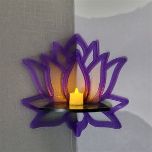 แม่พิมพ์หล่อเรซินทำด้วยมือสำหรับเครื่องประดับตกแต่งแบบทำมือทำจากซิลิโคนสไตล์อินสก์ท็อป X0013วางเทียนที่วางดอกบัว - Product Image 2