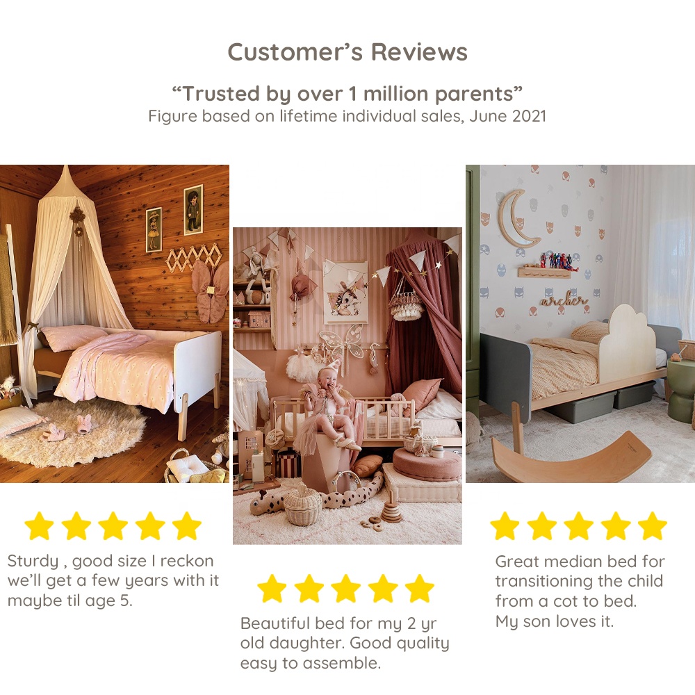 solid wood kids bed