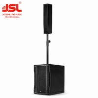 Sistema de Sonido Portátil COS001 con Columna de Altavoces de 12'' y 3x4'' de Neodimio, 600W, 121dB, Altavoz Activo para Bodas y Conferencias