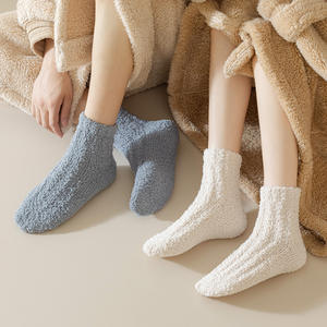 Chaussettes d'hiver Femme Hommes Fluffy Thick Thermal Cozy Soft Fuzzy Socks Warm Home Sleeping Socks - Product Image 3