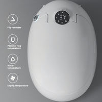 Nouveau luxe monobloc en forme d'oeuf en céramique automatique Intelligent multifonctionnel télécommande articles sanitaires toilette intelligente