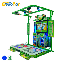 Nouvelle conception G-HONOR, machine d'arcade circulaire en métal pour 2 joueurs, jeu de danse musical d'intérieur à monnayeur, 12 mois, anglais