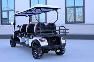 Düşük Bakımlı Beyaz <span class=keywords><strong>6</strong></span> Kişilik Elektrikli Golf Arabası, Güçlü Motorlu, Topluluk Parkı, Otel, Turistik Alan İçin - Product Image 3