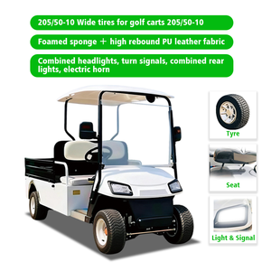 Voiturette de <span class=keywords><strong>golf</strong></span> électrique à cadre en acier, haute performance, 2 places, moteur asynchrone AC 3,<span class=keywords><strong>5</strong></span> kW, batterie 60 V, autonomie 90 km pour une conduite stable - Product Image 3