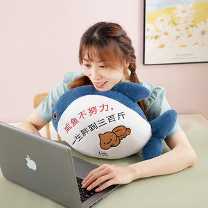 ตุ๊กตาผ้าพลัฌรูปปลาแซลมอน50ซม. ของเล่นตุ๊กตาสัตว์ยัดไส้ตัวการ์ตูนตุ๊กตาอะนิเมะยัดไส้สำหรับเป็นของขวัญ - Product Image 2