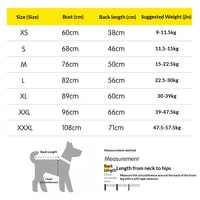 Combinaison anti-chute de poils pour animaux de compagnie, résistante aux morsures, à quatre poches, pyjama pour chien, polyester respirant hautement élastique, toutes saisons, usage quotidien