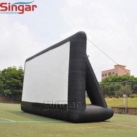 Équipement de cinéma en plein air de 11 m, écran de projection pliable, écran de cinéma gonflable pour cinéma en plein air