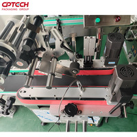 Applicateur d'étiquettes d'autocollant adhésif de machine d'étiquetage de pagination de côté supérieur de sac d'aluminium de vide automatique