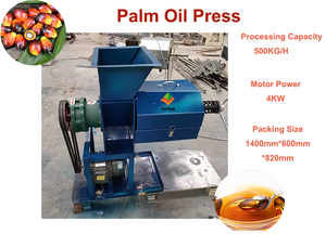 Presse à huile de palme industrielle haute performance de 500 kg avec pressage à froid et à chaud pour l'extraction, avec moteur diesel, pour huile rouge <span class=keywords><strong>CPO</strong></span> - Product Image 2