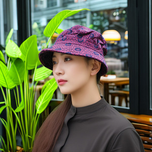 Sombrero de cubo de protección solar de estilo fino de verano para mujeres mayores de mediana edad, <span class=keywords><strong>abuelas</strong></span>, señoras, cómodo sombrero de tela para el sol - Product Image 4