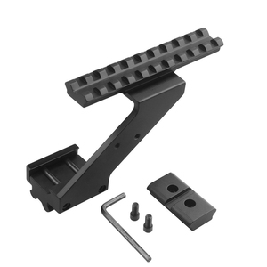 Venta al por mayor de fábrica: Soporte elevador offset tipo Z en ángulo de 45 grados de 105 mm, accesorio táctico de alta resistencia de aleación de aluminio con fijación de 20 mm - Product Image 4