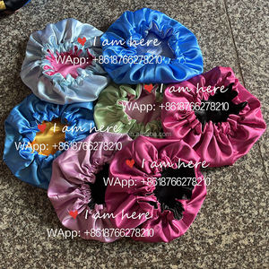 Personnages de dessins animés individuels deux tons gros satin enfants bonnets soie personnalisée - Product Image 4