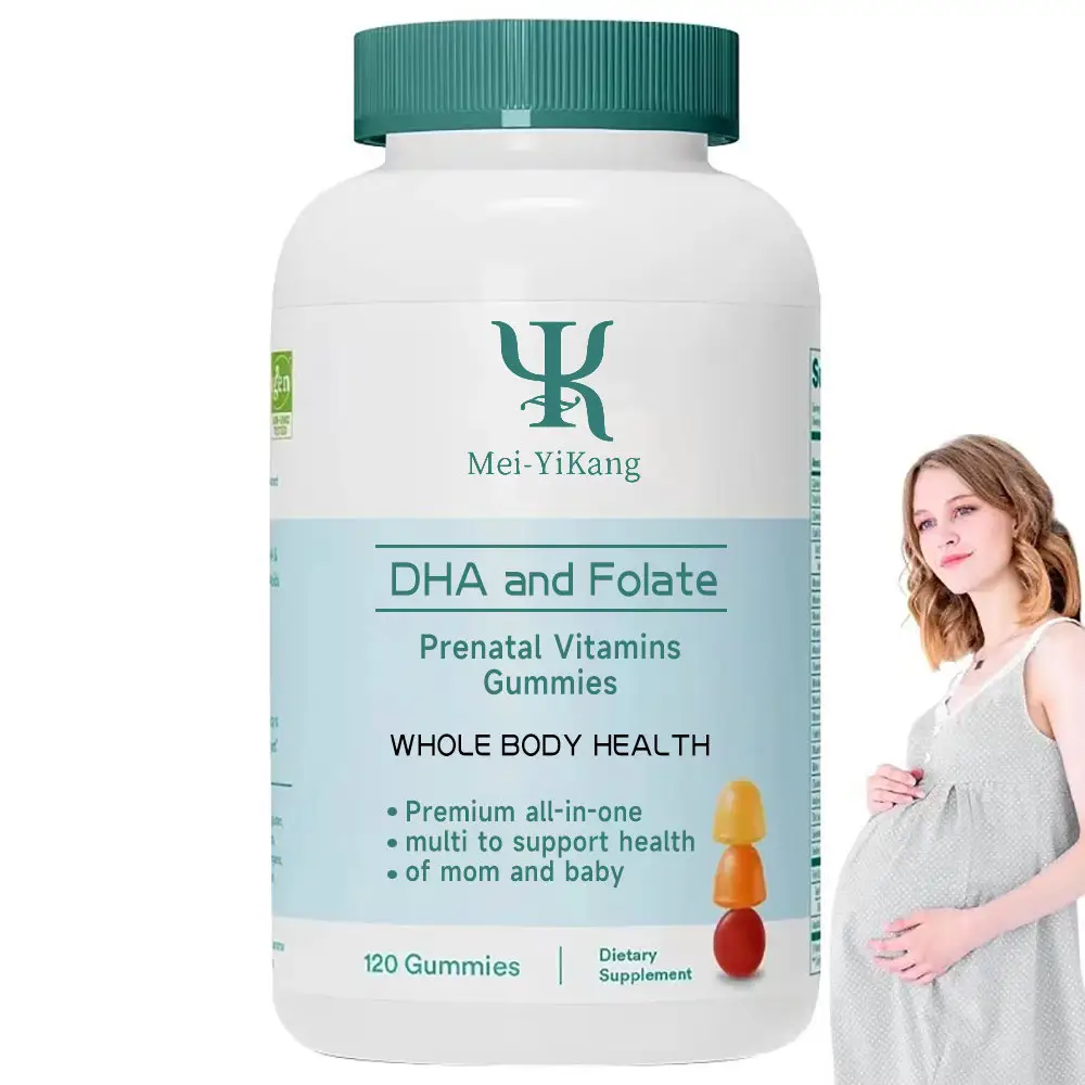 DHA dan Folate kustom vitamin prenatal permen karet seluruh tubuh untuk ibu dan bayi permen gusi