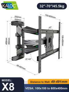 Supports <span class=keywords><strong>TV</strong></span> pivotants KLC-X8, solution d'affichage professionnelle, fixation murale pour <span class=keywords><strong>TV</strong></span> - Product Image 2