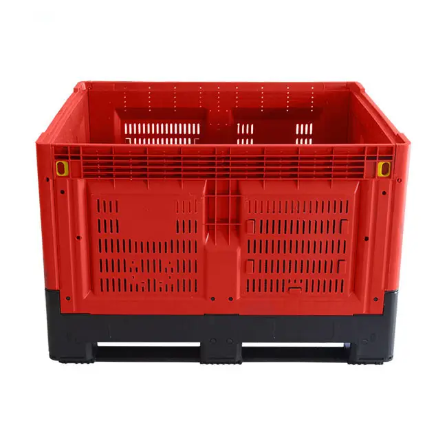 Baojie Heavy Duty Plastic Pallets Box Container For Fruit and Vegetable Storage