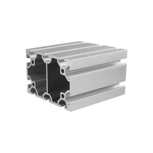 Profils en alliage d'aluminium T5 de la série 6000, norme industrielle européenne, 80120, découpe pour les cadres d'équipements mécaniques lourds - Product Image 3