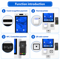 Terminal de paiement tactile Android 21,5 pouces avec imprimante pour restaurants et commerces de détail