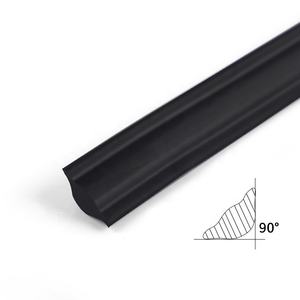 Bande de moulage en PVC flexible blanc de 5 m/16,4 pi, autocollante, pour application à domicile, bordure de carrelage, plafond, mur, coin - Product Image 1