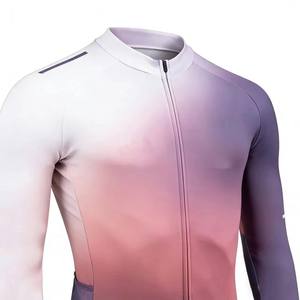 Maillot de cyclisme Zede de haute qualité à manches longues, léger, respirant, coupe-vent, unisexe, séchage rapide, fermeture éclair intégrale pour événements de cyclisme sur route - Product Image 5