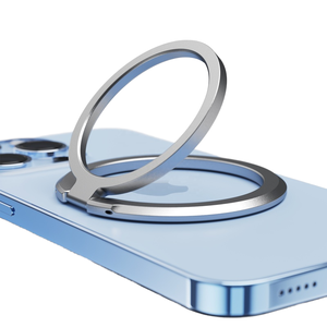 Magnetic Ring Holder & Kickstand For Phones | Compatible With MagSafe, IPhone 16/15/14/13/12, Ultra-Thin Black Design