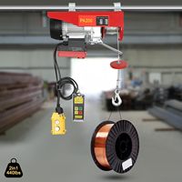 Mini palan électrique HGS B 500 220V PA500, mini palan électrique à câble, état neuf, mini treuil électrique en métal, type de sangle en câble métallique