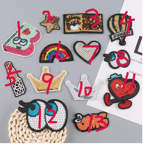 Parches bordados de lentejuelas con <span class=keywords><strong>dibujos</strong></span> <span class=keywords><strong>animados</strong></span>, para planchar, para ropa - Product Image 2